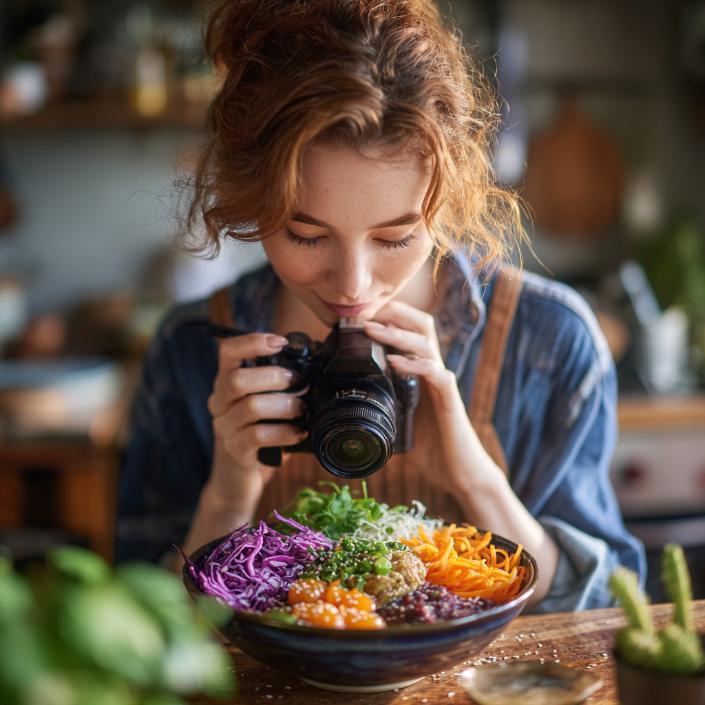 Farfurie colorată cu alimente sănătoase și echilibrate